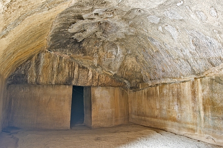 polished interior of lomas cave 